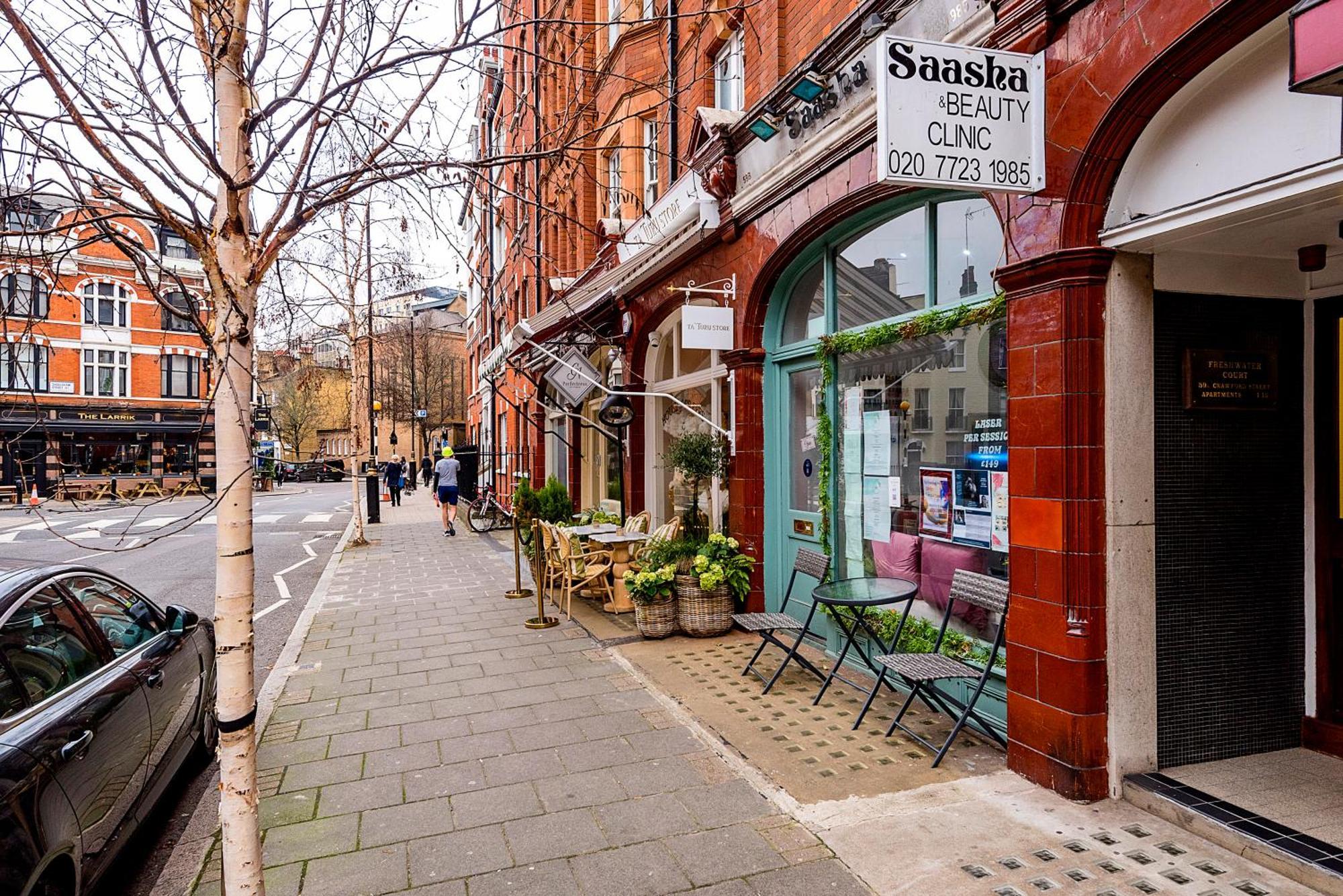 Stunning Apartment In Fashionable Marylebone London Eksteriør billede